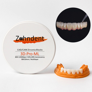 Zahndent mở CAD cam Hệ thống Nha khoa phòng thí nghiệm Máy phay Vật liệu 3D Pro Multilayer Zirconia khối nha khoa đĩa - Product Image 5