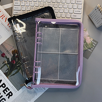 Fundas Transparentes de PP para Tarjetas Fotográficas, Recambios para Cuadernos, Hojas Sueltas para Carpeta de 6 Anillas A5, Bolsas Interiores para Tarjetas Fotográficas
