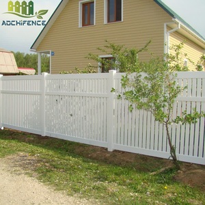 Белый виниловый ПВХ забор 6*8 футов полузакрытое ограждение для наружного сада экологичный пластиковый забор - Product Image 4
