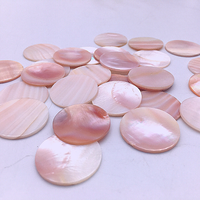 En gros Naturel coquillage plat dos rond rose mère de perle