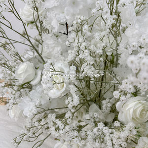 พรมปูทางเดินงานแต่งงานผ้าไหมขายส่ง ขนาด 100 ซม. สีขาว ของตกแต่งวันวาเลนไทน์ วันรับปริญญา เป็นมิตรกับสิ่งแวดล้อม ของขวัญวันพ่อ วันฮาโลวีน - Product Image 5