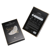 Boîte d'emballage personnalisée pour soins de la peau, design en tube de papier synthétique pour masques en feuille et marques de beauté, avec logo