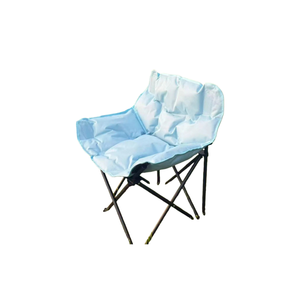 เก้าอี้พับอเนกประสงค์แบบพกพา ผ้าอ็อกซ์ฟอร์ดความหนาแน่นสูง ใช้เป็นที่นั่งและที่วางอุปกรณ์สำหรับการตั้งแคมป์ - Product Image 2