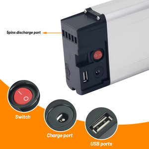 Batería de bicicleta eléctrica de 36V, 12Ah, 14Ah, para bicicleta eléctrica plegable de repuesto S2 <span class=keywords><strong>Moma</strong></span> Elux Series, bicicleta eléctrica plegable Akku, descarga inferior - Product Image 3