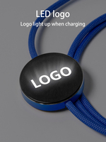 Câble de charge LED tendance 2026, Câble de charge de téléphone avec LED, Câble de charge multi-prise 4-en-1 avec certifications CE ROHS
