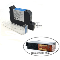 Imprimante à jet d'encre portable UGOTIT 12,7 mm JS12 compatible 3S à séchage rapide, à solvant écologique, pour cartouche 2588+ 42 ml d'origine