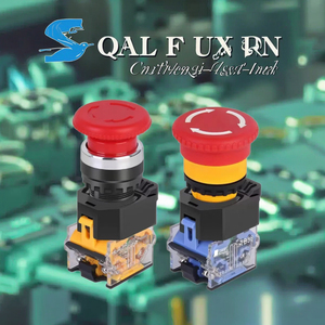 LA38-11DT tự đặt lại nút nhấn 22mm đồng liên hệ 1NO + 1NC màu xanh lá cây ánh sáng thường xuyên phong cách tốt giá 10A Max. current - Product Image 3