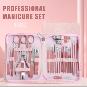 Longhui Nail Clipper Set 30PCS Manicure <strong>Pedicure</strong> <strong>Tools</strong> Large Nail Clippers <strong>Pedicure</strong> Knife Nail Scissors With Leather Bag - Product Image 2
