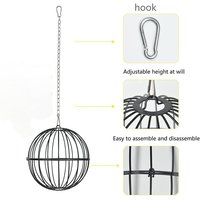 Mangeoire ronde en fil métallique pour poulets, cage en fer, distributeur d'aliments polyvalent pour volailles, utilisation en poulailler, panier chinois
