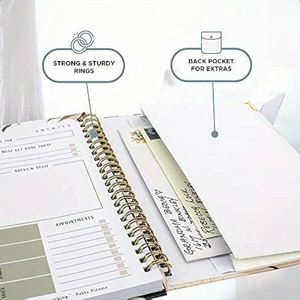 Custom Stylish Classic Do List Planner <b>Spiral</b> Binding Elastic Closure Hardcover Elegant Designable Inner Pages Gift 100 Sheets - Product Image 3