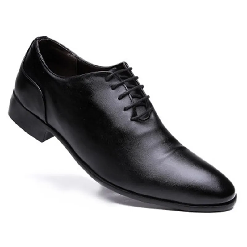 Custom Latest Style Hot Selling Business Office Black And White Dress Shoes For Men