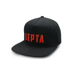 Fabricante de chapéus de moda com logotipo personalizado, bonés vintage de hip hop com bordado 3D, bonés snapback lisos com 5 painéis, chapéus