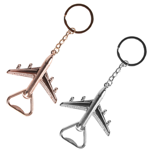 Gloway Vintage Style Unique Travel Souvenir Beer <b>Bottle</b> Opener Gift Novelty Zinc Alloy Metal <b>Mini</b> Airplane Keychain Heavy Duty - Product Image 1