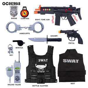 ของเล่นจำลองพลาสติกอาวุธปืนไฟฟ้าเด็กกองทัพ <span class=keywords><strong>Swat</strong></span> ตำรวจเสื้อกั๊กของเล่น - Product Image 3