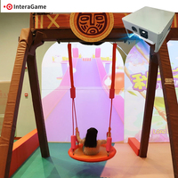 Système de projection interactive pour balançoire, jeu de balançoire immersif à détection de mouvement pour équipement de terrain de jeux commercial intérieur