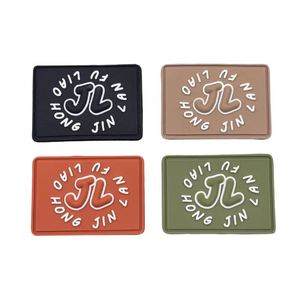 Custom 3D Soft Rubber PVC Silicone Embossed Patch Tag logo for Clothing <b>Transparent</b> PVC Patch Rubber <b>Labels</b> Silicone Badge - Product Image 1
