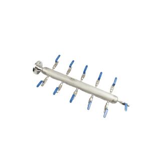 Collettori d'Aria in Acciaio Inox Tipo SWAGELOK Hikelok con 4, 6, 8 Uscite, Distributori <span class=keywords><strong>di</strong></span> <span class=keywords><strong>Gas</strong></span> - Product Image 2