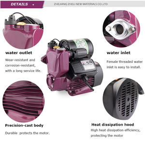 WZB Series End Suction <strong>Electric</strong> Single Stage Self Suck Clean Water Pressure Silent Booster <strong>Pump</strong> for Family Homes - Product Image 4