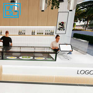 Bancone fornitore personalizzato commerciale bancone bar posti a sedere Coffee Shop decorazione per negozio di <span class=keywords><strong>caffè</strong></span> - Product Image 3