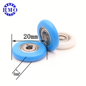 S695ZZ 5*20*6mm rodillo de cabina de ducha de acero inoxidable antioxidante rodamiento de tornillo de cabeza avellanada para baño rodillo de puerta de ducha Curvo - Product Image 2