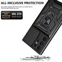 Coque Antichoc avec Support Bague pour Téléphone Portable Samsung S25 Ultra S24 S23 S22 S21 A15 A16 – Accessoire de Gros