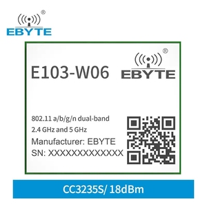 Module sans fil WIFI double bande Ebyte E103-W06 18dBm haute performance avec processeur ARM Cortex-M4 18dBm 2.4GHz/5GHz et puce CC3235S - Product Image 2
