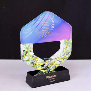 Placa de Cristal Personalizada con Impresión a Todo Color y <span class=keywords><strong>Base</strong></span> Transparente - Product Image 3