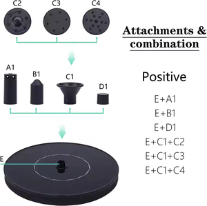 Pompe de fontaine de bain d'<span class=keywords><strong>oiseaux</strong></span> à énergie solaire caractéristique d'eau flottante pour jardin patio colibris arrière-cour utilisation extérieure - Product Image 2