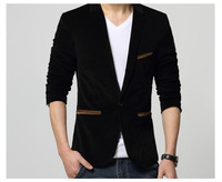 Costume Homme Côtelé Printemps-Automne, Coupe Ajustée, Simple Boutonnage, Style Business Décontracté
