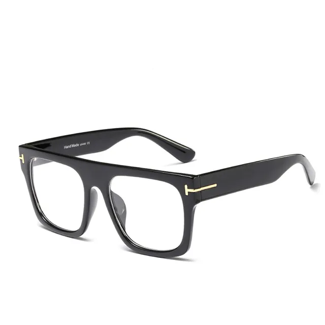 New Oversized Men luxury Brand designer men sunglasses Flat mirror Retro male Anti-blue tom glasses 95167