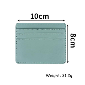 Portefeuille mini ultra-fin en cuir PU, <span class=keywords><strong>porte</strong></span>-cartes de crédit, <span class=keywords><strong>porte</strong></span>-cartes d'identité pour homme, <span class=keywords><strong>petit</strong></span> <span class=keywords><strong>porte</strong></span>-monnaie pour <span class=keywords><strong>femme</strong></span>, 4 emplacements pour cartes - Product Image 6