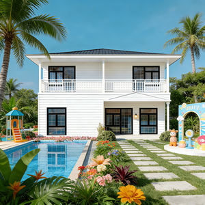 Maison conteneur préfabriquée étanche personnalisée en usine, maisons modulaires chinoises avec construction en panneaux sandwich en acier - Product Image 2