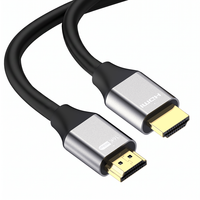Câble HDMI 2.2 Ultra96 96 Gbps 16K 60Hz 8K 120Hz FRL en aluminium plaqué or, cuivre nu pour PS5 Xbox RTX TV Projecteur