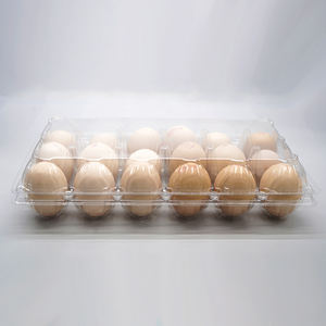 大量卸売 18穴 透明 使い捨て 耐久性 エコフレンドリー PETプラスチック ブリスター卵箱 - Product Image 3