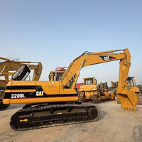 Excavatrice sur chenilles d'occasion CAT320B/L, 20 tonnes, 100 % prête à l'emploi, moteur puissant, bon prix