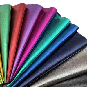 Grain texture waterproof metal PU synthetic leather adhesive patch strips can stick to leather