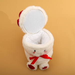 Scatola <span class=keywords><strong>Regalo</strong></span> di Peluche a Forma di Bouquet di Rose con Pecorella, Simpatico Secchiello di Fiori, Bambola di Peluche con Pecora Nascosta, <span class=keywords><strong>Regalo</strong></span> Romantico di San Valentino - Product Image 4