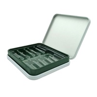 Boîte en fer blanc alimentaire vide TinWonder TW 2309 avec couvercle à charnière, résistante aux enfants, pour pilules et médicaments, 5 pièces, 10 pièces, mini rouleaux