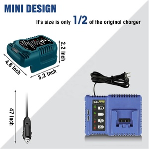 Cargador de <span class=keywords><strong>Coche</strong></span> Mini para Batería de Iones de Litio Kobalt de 24 V, Cargador de <span class=keywords><strong>Coche</strong></span> Portátil Rápido para Kobalt de 24 V con Enchufe para Encendedor de Cigarrillos - Product Image 6