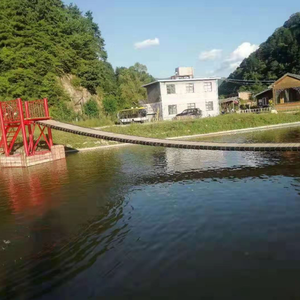 Aire de jeux panoramique d'été parc aquatique piscine balançoire jeux grand pont oscillant - Product Image 2