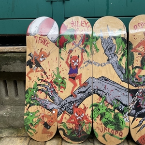 Planche de skateboard Baker T-Funk Riley ACOPD ROWAN TOXIC RATS 100% érable canadien Plus de tailles 7,75/8,0/8,25/8,375/8,5 pouces - Product Image 5