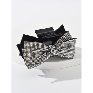 Barrette à cheveux avec nœud en strass 13 cm, accessoire pour cheveux à usage quotidien - Product Image 4