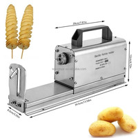 Nouvelle machine à découper les pommes de terre en spirale électrique en acier inoxydable pour la maison et les restaurants