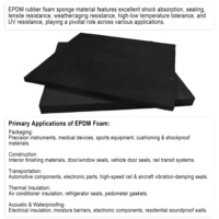 Feuille de mousse EPDM à cellules fermées durable, protection de poignet pour salle de sport, matériau pour combinaison de plongée, absorption des chocs, éponge ignifuge