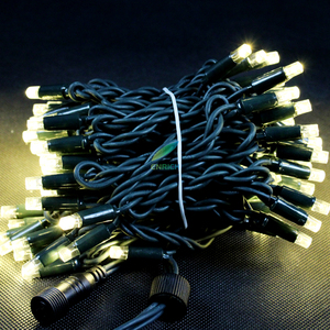 Outdoor 10 metri 100 <span class=keywords><strong>String</strong></span> filo di gomma bianco e nero Led Fairy <span class=keywords><strong>String</strong></span> Light per la festa di natale giardino decorativo impermeabile - Product Image 6