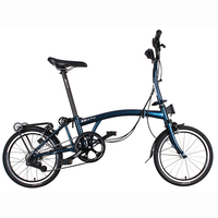 3SIXTY vélo TRI-pliant 16 pouces 6 vitesses cadre en acier Mini vélo pliable M/Y/S BAR Brompto vélo pliant