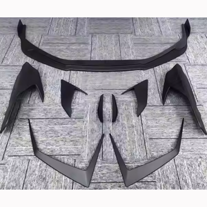 Convient pour <span class=keywords><strong>Lamborghini</strong></span> HURACAN <span class=keywords><strong>STO</strong></span> Upgraded Style Dry Carbon Fiber Body Kit Front Lip Duck Wing Side Skirts - Product Image 2