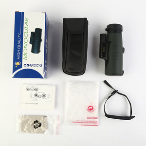 Monocular 10x42 Dark Green Portable Telescope for Outdoor Travel Moon Viewing - Product Image 1
