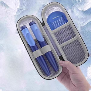 Tas Pendingin Berkapasitas Besar dengan Pola Huruf untuk Penyimpanan Perjalanan Pena Insulin dan Perlengkapan <span class=keywords><strong>Diabetes</strong></span> & Kantong Es - Product Image 4