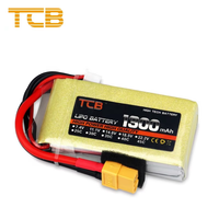 بطارية ليثيوم بوليمر RC 22.2 فولت 1300 مللي أمبير 6S 45C للطائرات والسيارات والقوارب التي تعمل بالتحكم عن بعد